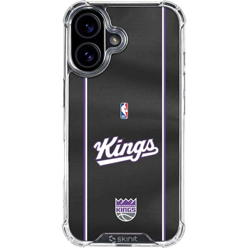 NBA Sacramento Kings Jersey iPhone 16 Clear Case
